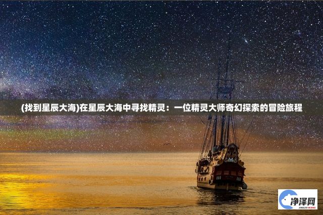 (找到星辰大海)在星辰大海中寻找精灵：一位精灵大师奇幻探索的冒险旅程